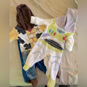 Disney Buzz Lightyear and Woody onesies